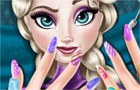 Manicura de Elsa de Frozen